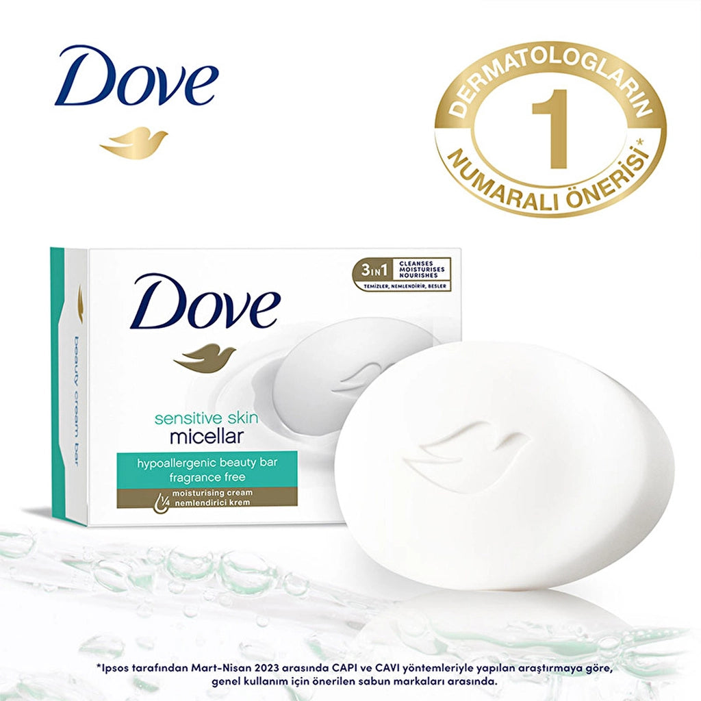 Dove Beauty Cream Bar Sensitive Skin Moisturizing Cream Soap 90 gr