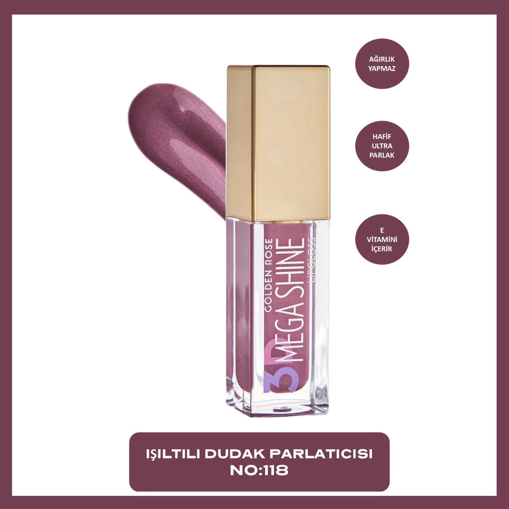 Golden Rose 3D Mega Shine Lipgloss No:119