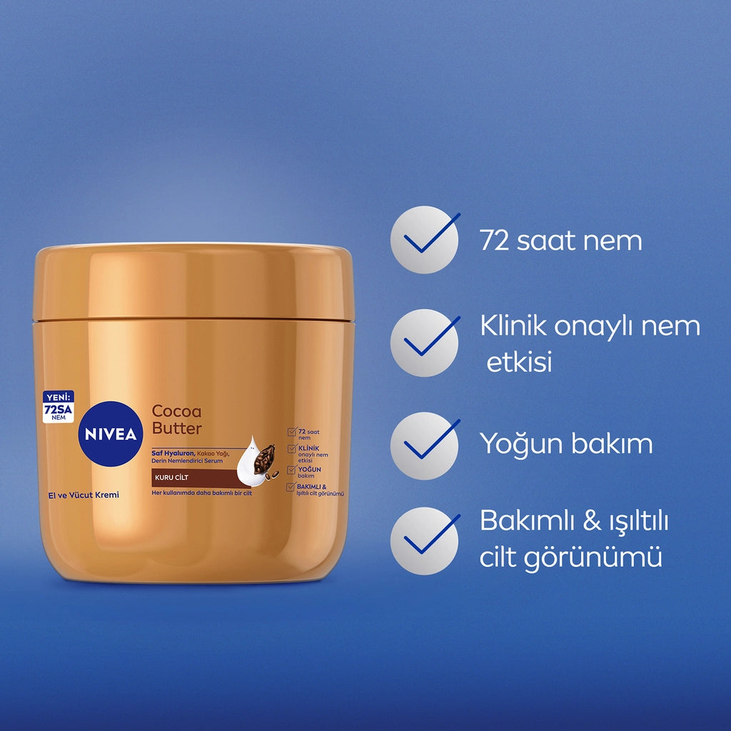 Nivea Cocoa Butter Hand and Body Care Cream 400 ml
