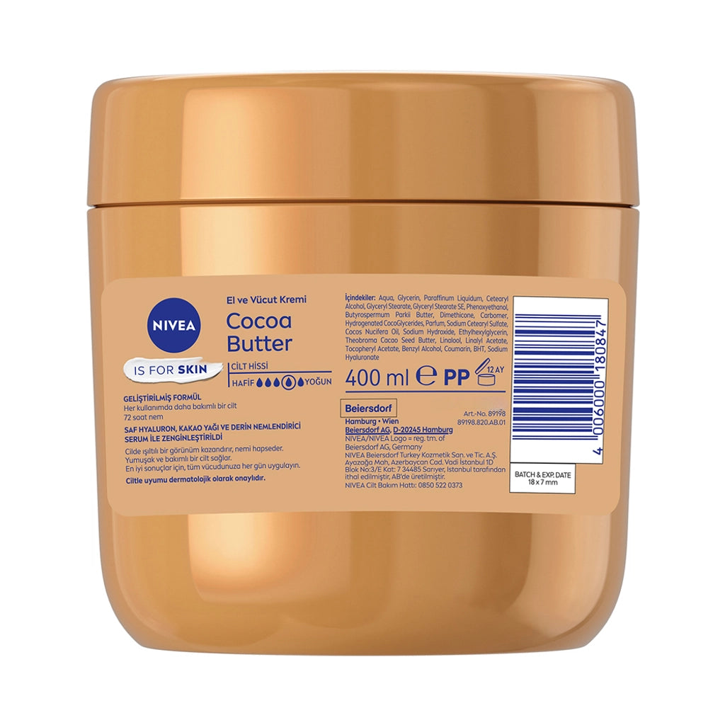 Nivea Cocoa Butter Hand and Body Care Cream 400 ml
