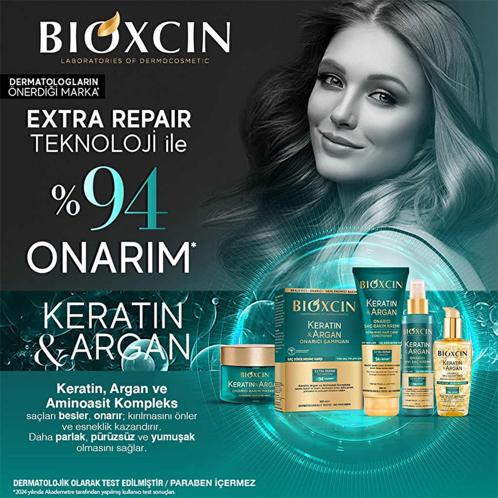 Bioxcin Keratin & Argan Repairing Hair Care Oil 150 ml