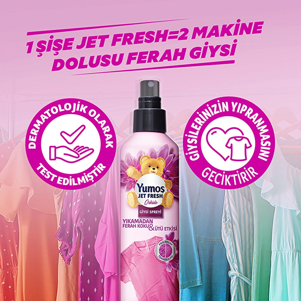 Yumoş Jet Fresh Spray Orchid 200 ml