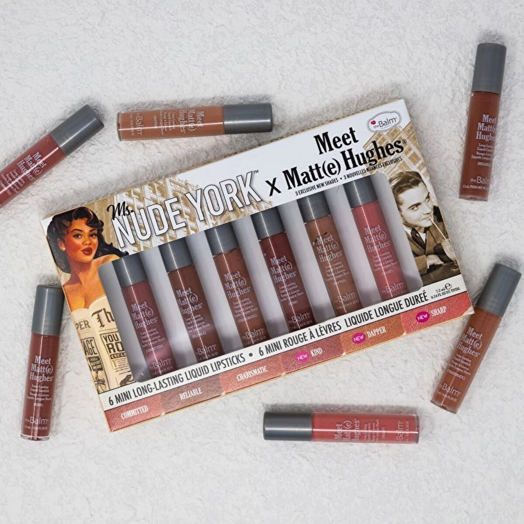 theBalm Meet Matte Hughes Ms. Nude York 6-Piece Lipstick Set