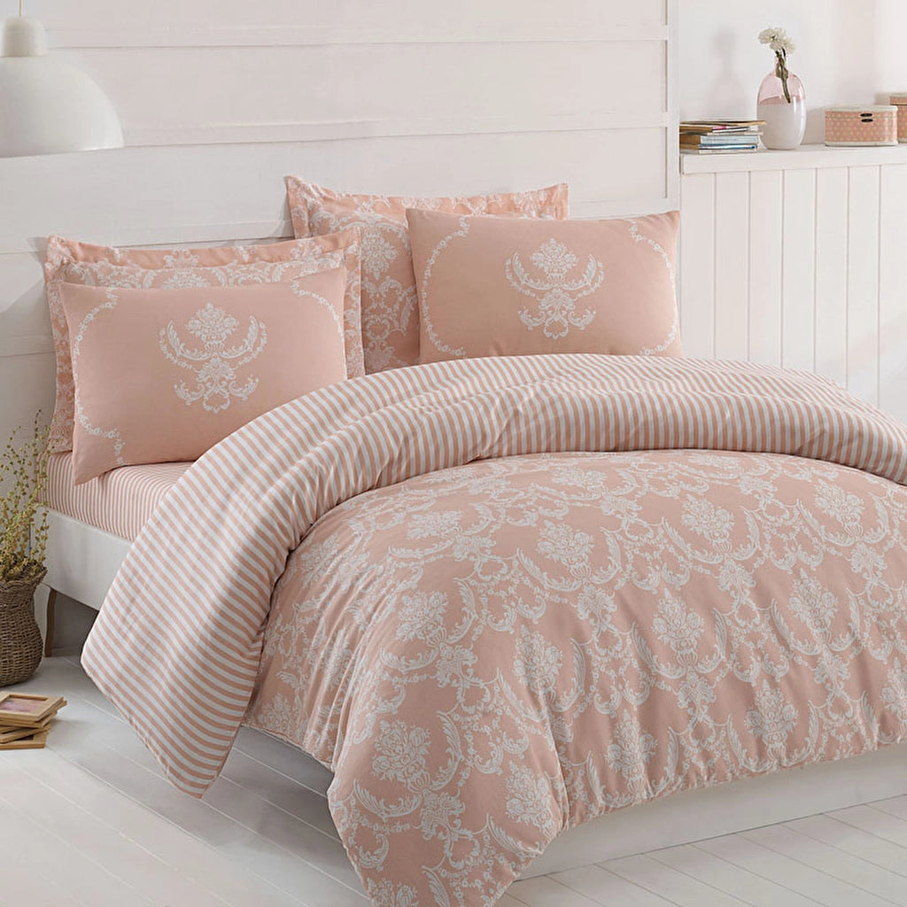 Eponj Home Mature Duvet Cover Set Double Pure Powder 200 x 220 cm
