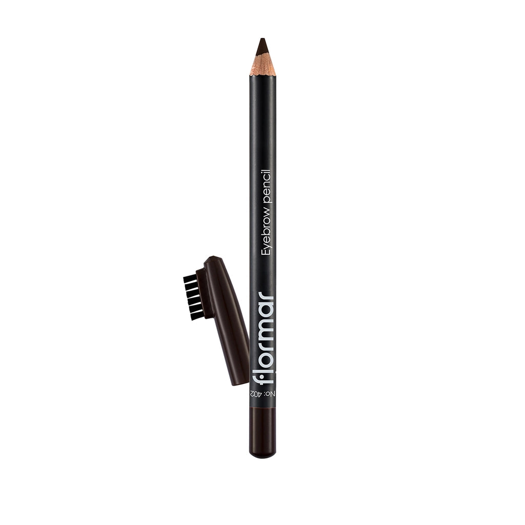 Flormar Eyebrow Pencil with Soft Tip and Diffusing Brush 402 Brown