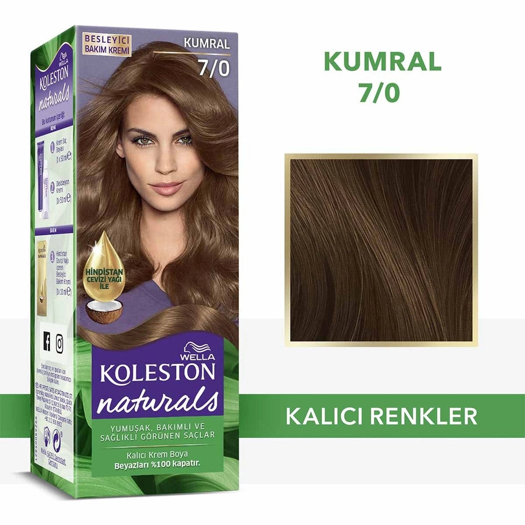 Wella Koleston Naturals Hair Dye 7/1 Ashy Auburn