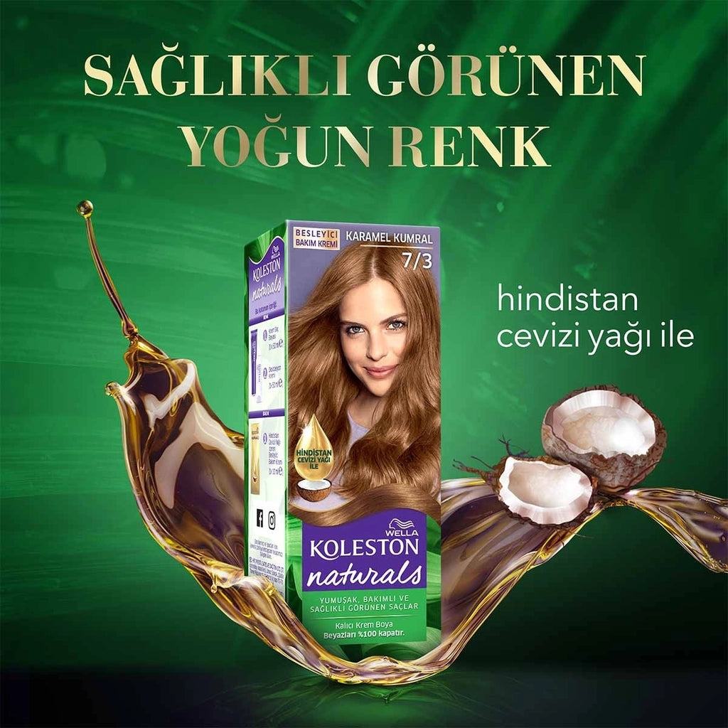 Wella Koleston Naturals Hair Dye 7/3 Caramel Auburn
