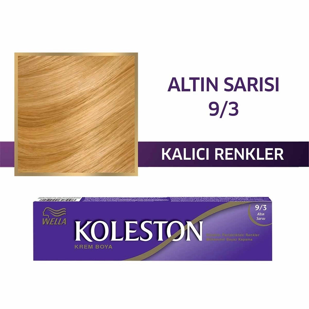 Wella Koleston Single Tube Paint 9/3 Golden Yellow