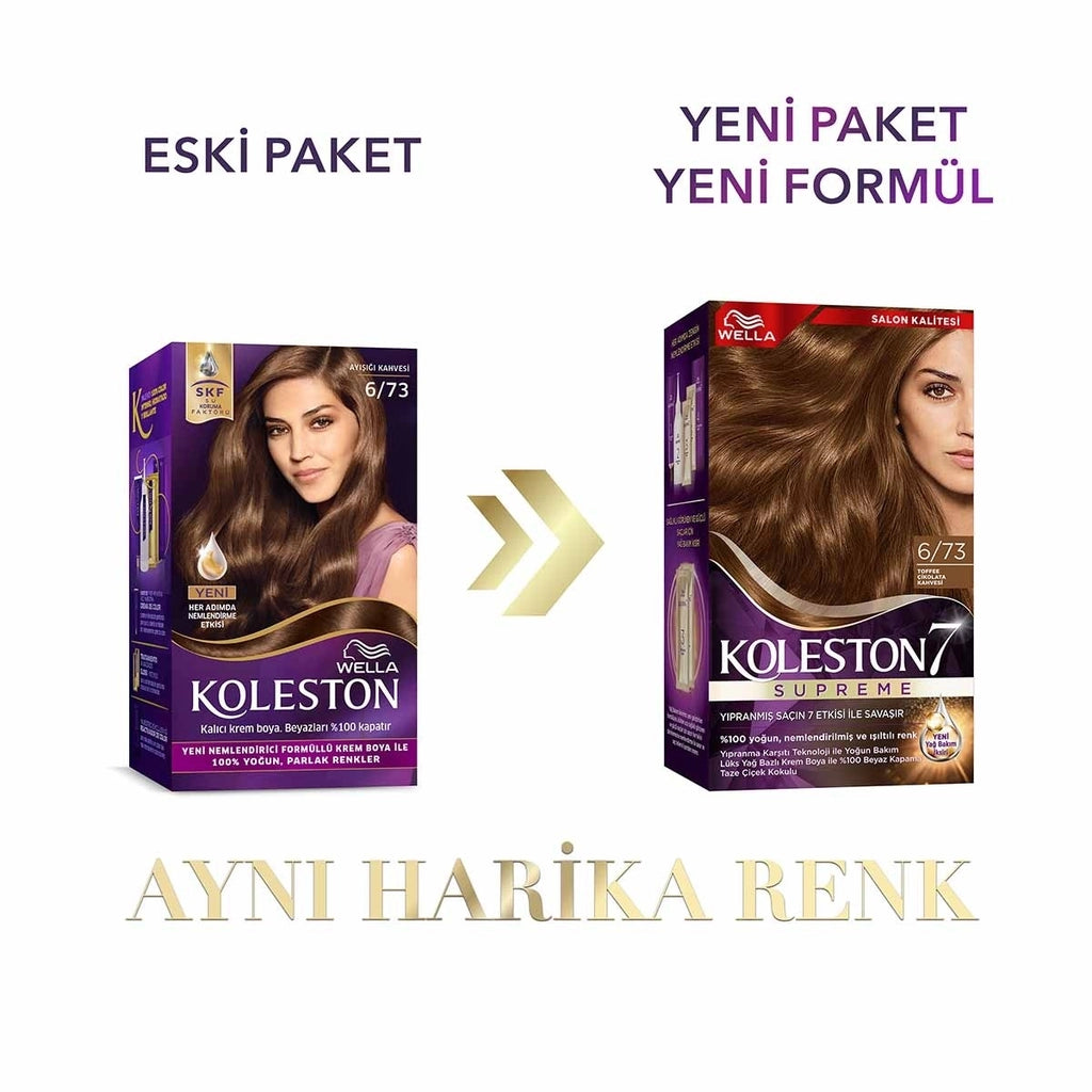 Wella Koleston Supreme Hair Dye 6/73 Toffee Chocolate Brown