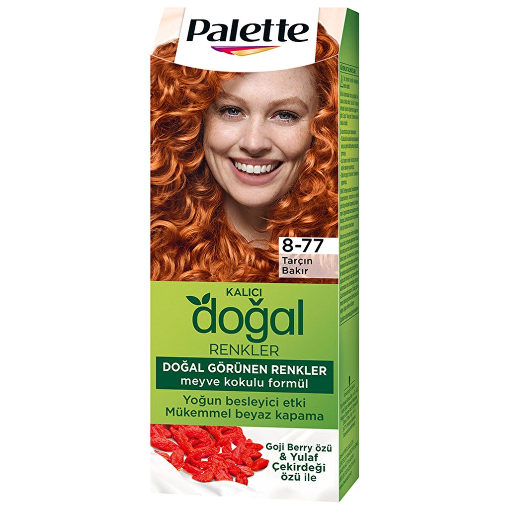 Palette Permanent Natural Colors Hair Dye 8-77 Cinnamon Copper