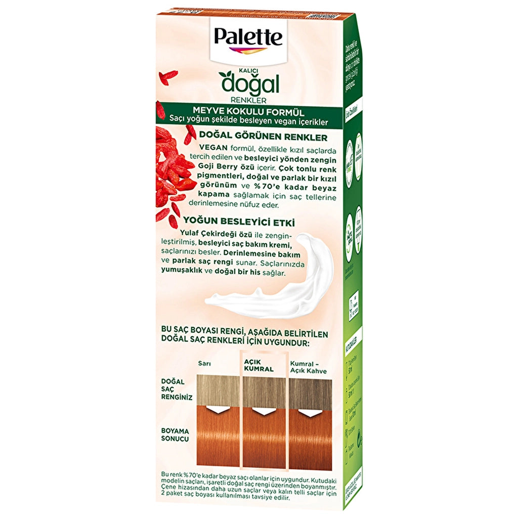 Palette Permanent Natural Colors Hair Dye 8-77 Cinnamon Copper