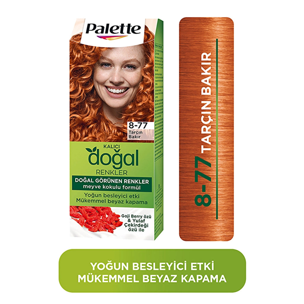 Palette Permanent Natural Colors Hair Dye 8-77 Cinnamon Copper