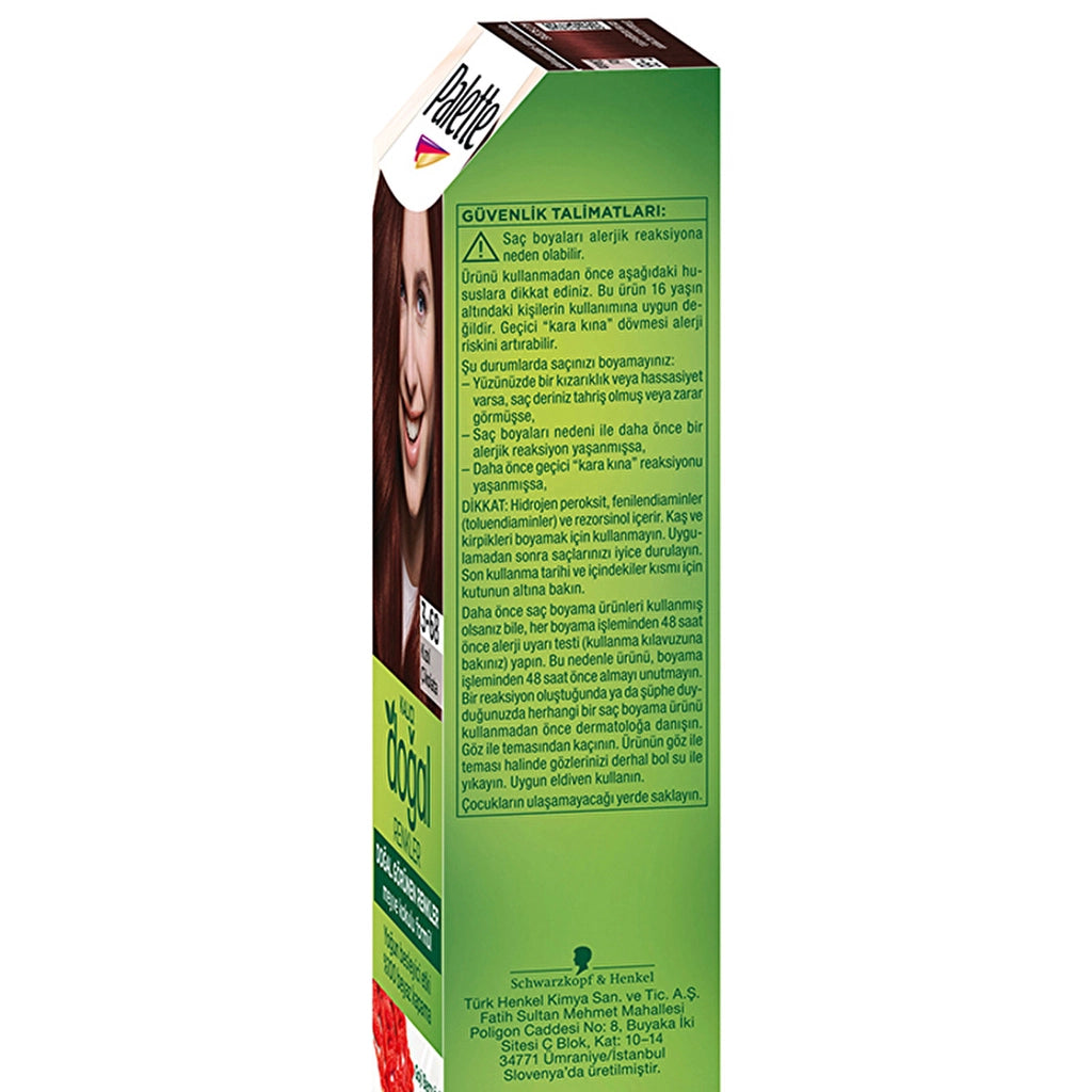Palette Permanent Natural Colors Hair Dye 3-68 Red Chocolate