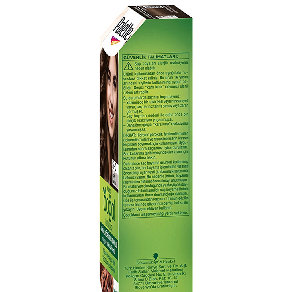 Palette Permanent Natural Colors Hair Dye 5-0 Light Brown
