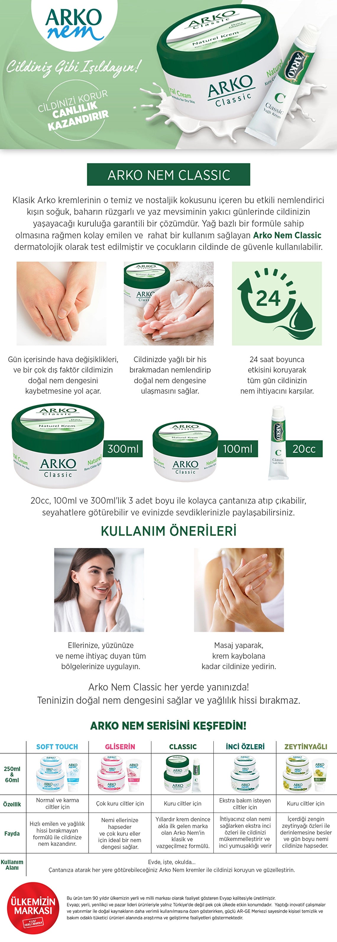 Arko Classic Oily Cream 20 cc