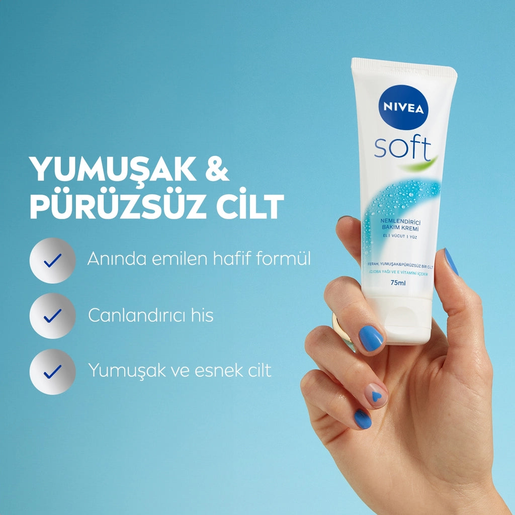 Nivea Soft Moisturizing Jojoba Oil Care Cream 75 ml