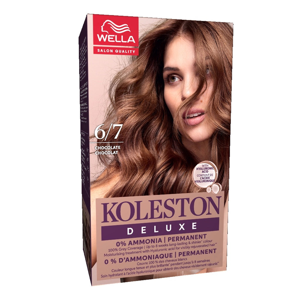 Wella Koleston Deluxe Ammonia-Free Kit Hair Dye 8/1 Light Ashy Auburn