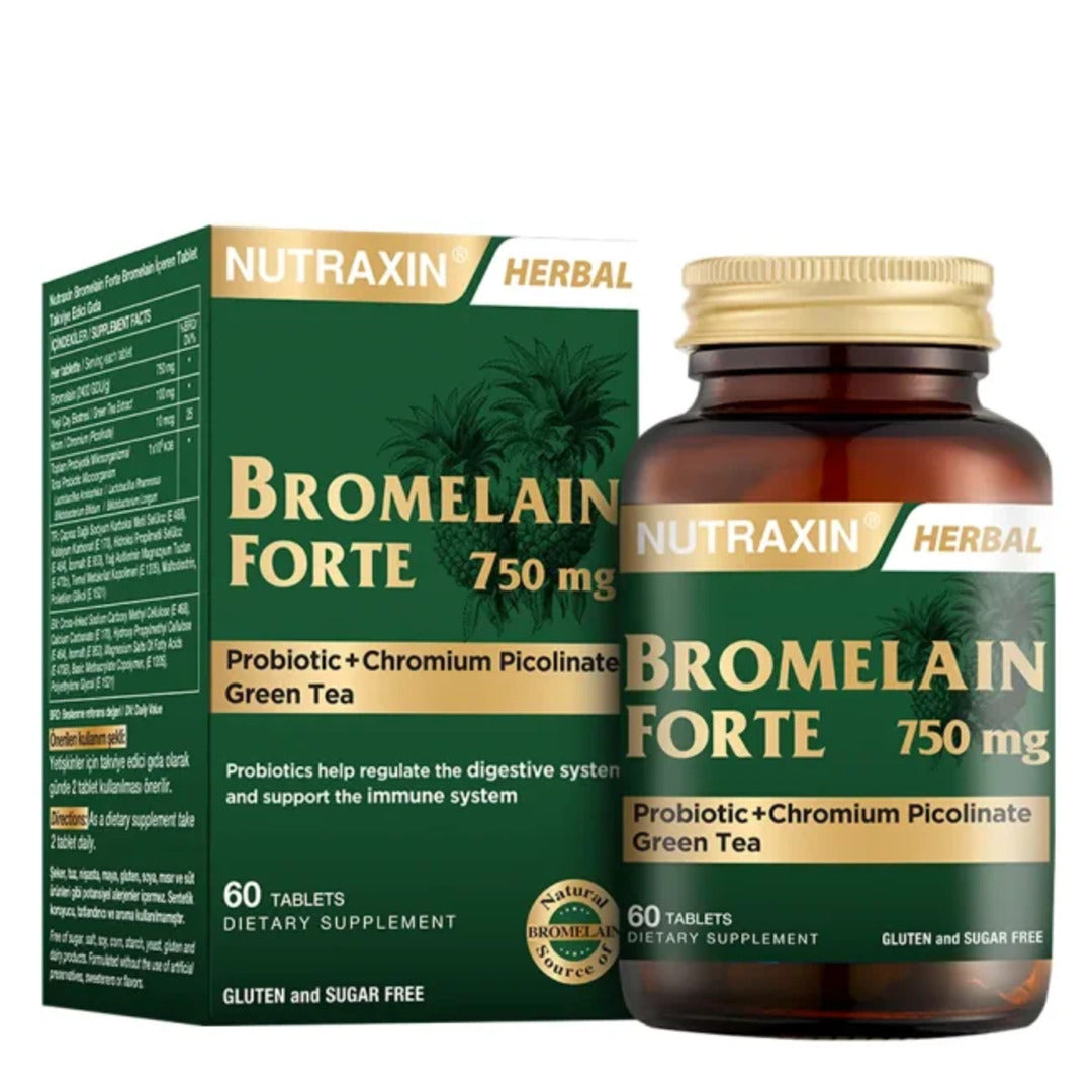Nutraxin Bromelain Forte 60 Tablets