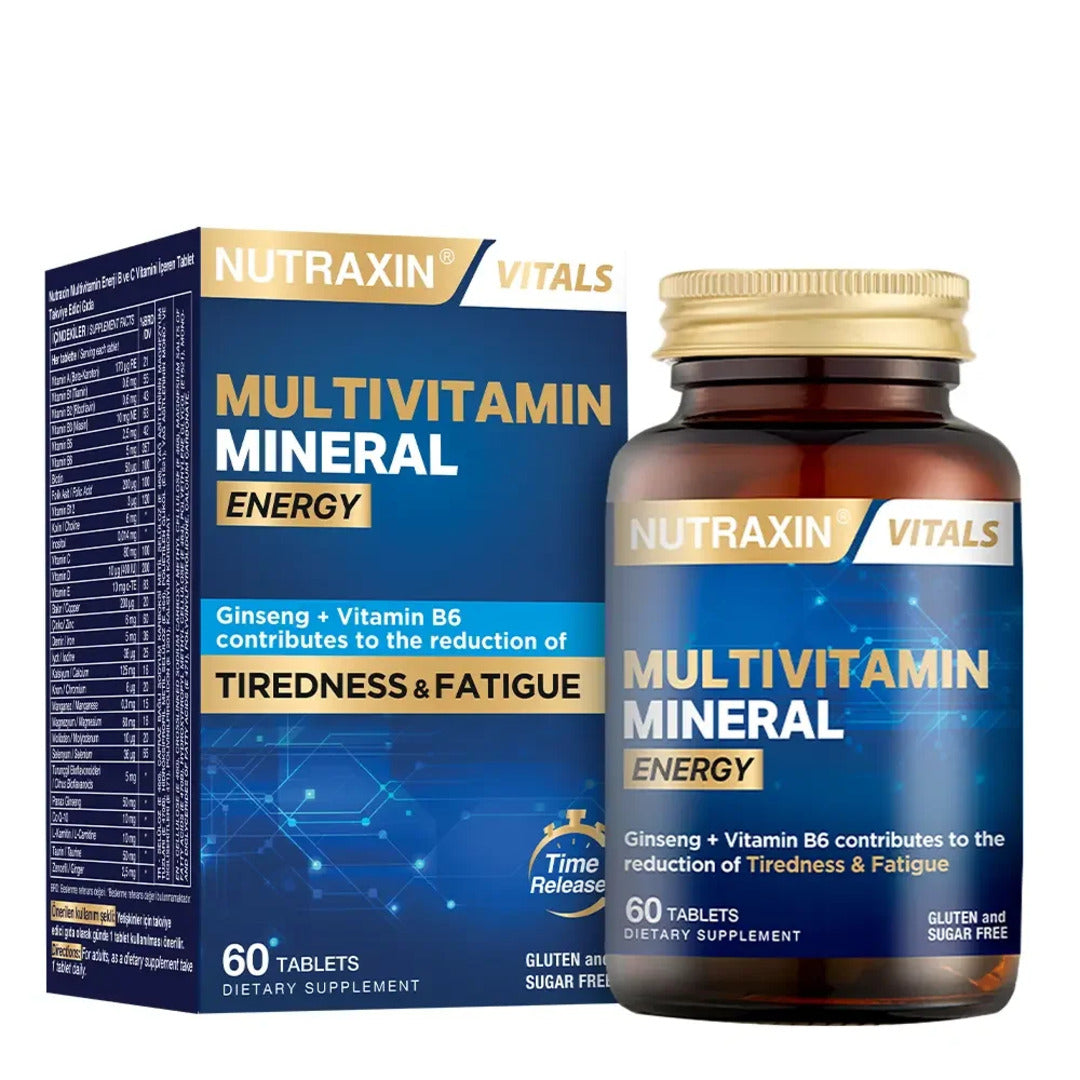 Nutraxin Multivitamin Mineral Energy – 60 Tablets