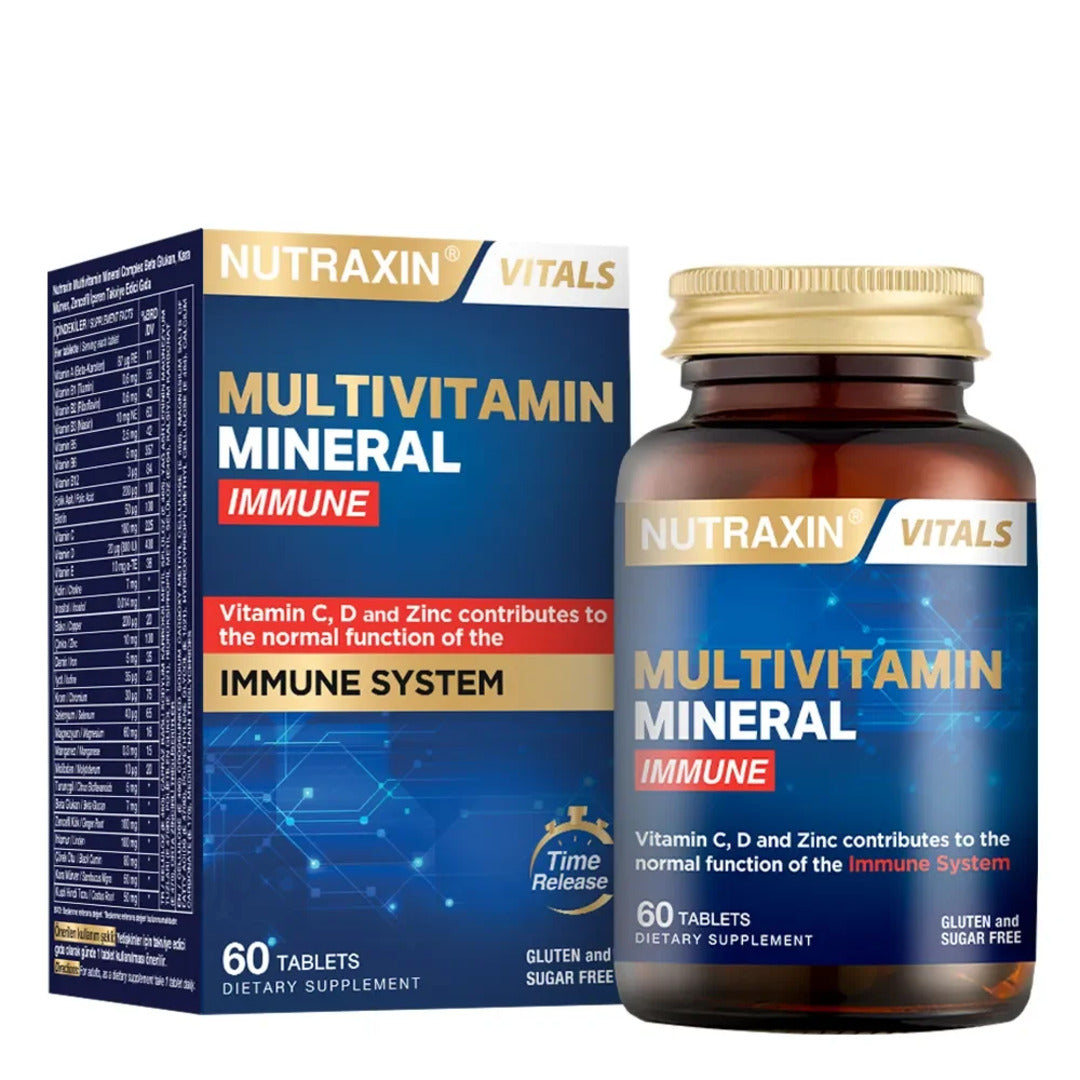 Nutraxin Multivitamin Mineral Immune – 60 Tablets