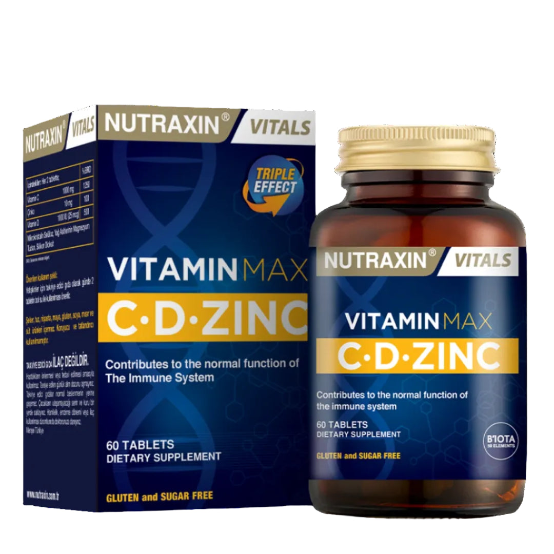 Nutraxin Vitamin Max C-D-Zinc - 60 Tablets