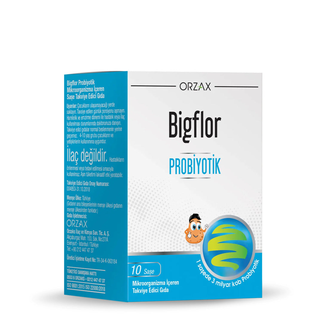 Orzax Bigflor Probiotic Prebiotic 10 Sachets