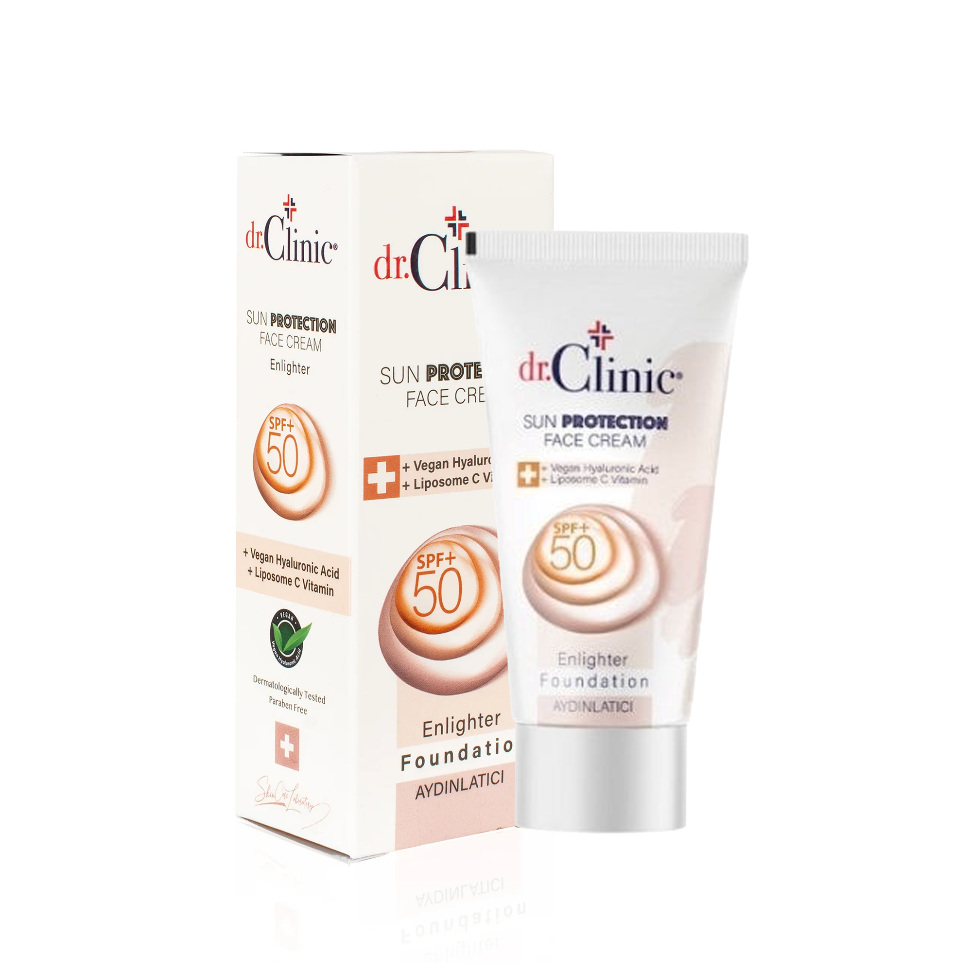 دكتور كلينيك كريم أساس واقي من الشمس بتغطية خفيفة بمعامل حماية 50+