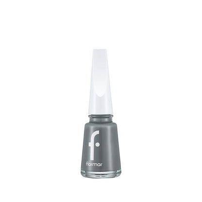 Flormar Nail Enamel Intensely Pigmented Nail Polish 417 Steel Gray