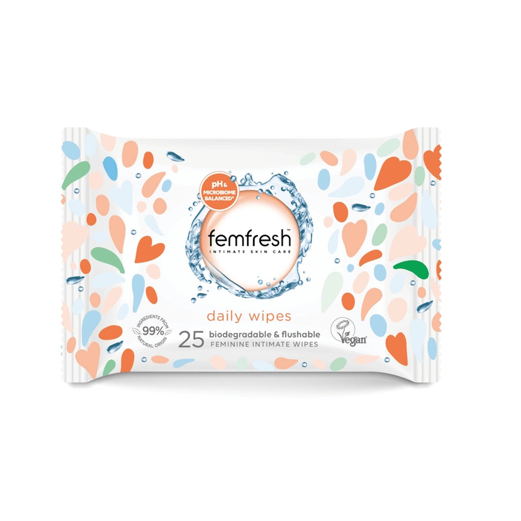 Femfresh Genital Area Washing Wet Wipes 25pcs