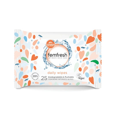 Femfresh Genital Area Washing Wet Wipes 25pcs
