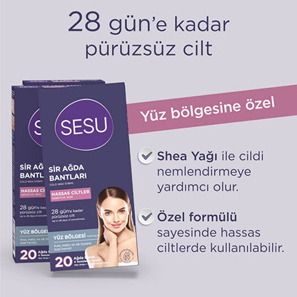 Sesu Waxing Strip Face Sensitive Skin 20&