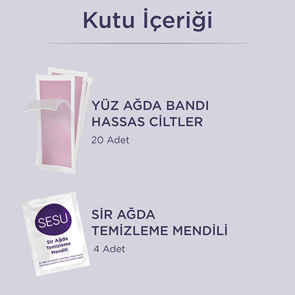 Sesu Waxing Strip Face Sensitive Skin 20&