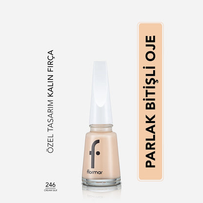 Flormar Nail Enamel Intensely Pigmented Nail Polish 310 Snow White