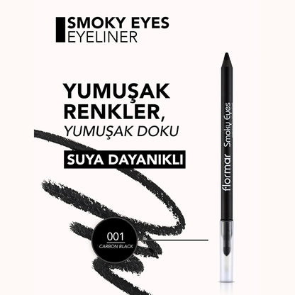 Flormar Smoky Eyes Carbon Black Waterproof Eyeliner