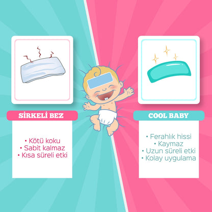 StopEver Cool Baby Cooling Hydrogel Plaster to Help Reduce Fever, Pack of 2