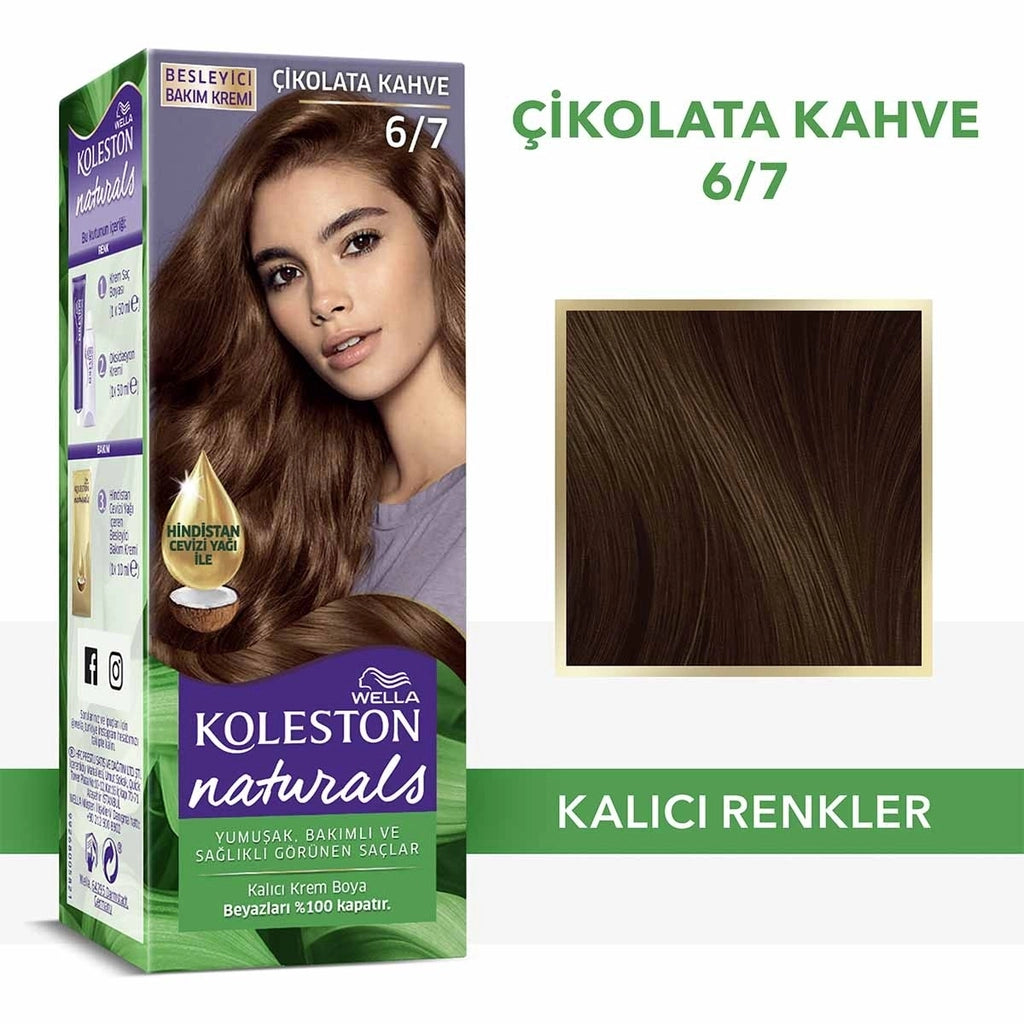 Wella Koleston Naturals Hair Dye 7/1 Ashy Auburn