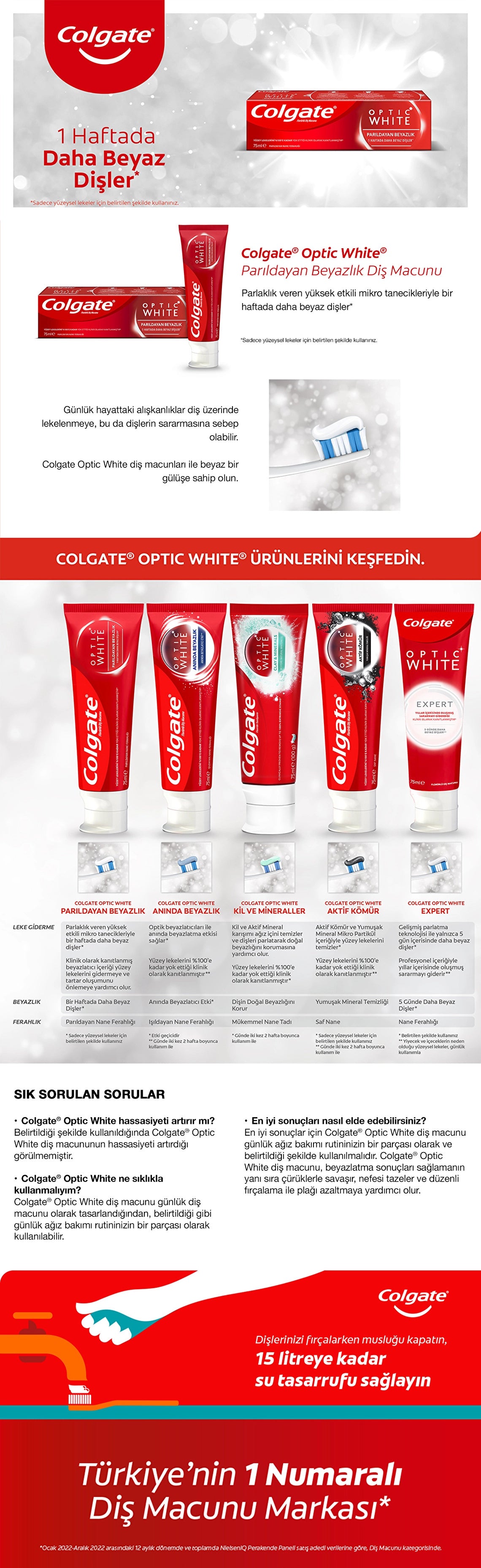 Colgate Optic White Shining Whiteness Whitening Toothpaste 75 ml