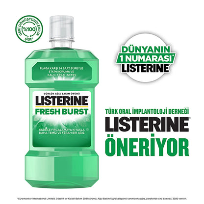 Listerine Fresh Burst Fresh Mint Mouthwash 500 ml