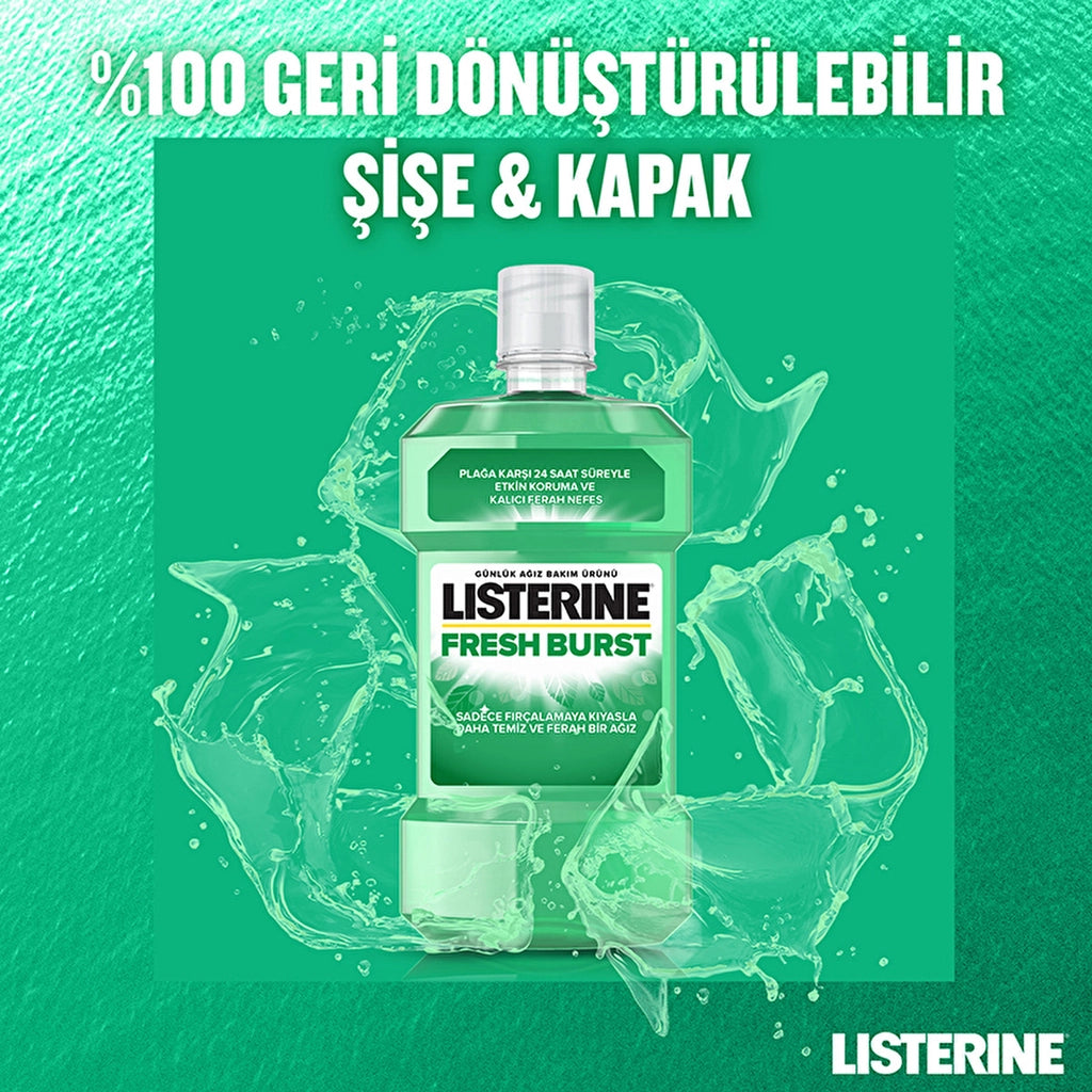 Listerine Fresh Burst Fresh Mint Mouthwash 500 ml