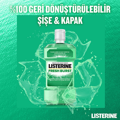 Listerine Fresh Burst Fresh Mint Mouthwash 500 ml
