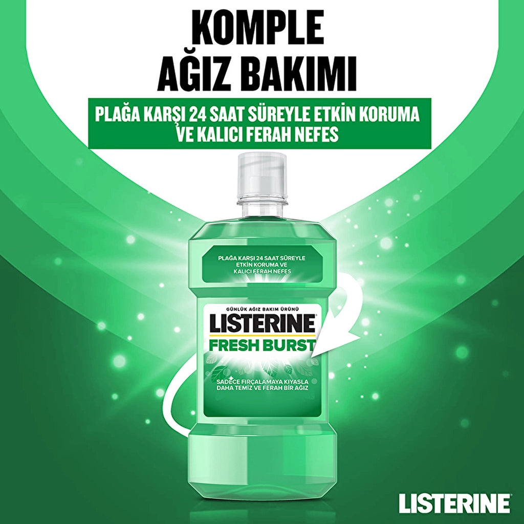 Listerine Fresh Burst Fresh Mint Mouthwash 500 ml