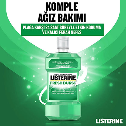 Listerine Fresh Burst Fresh Mint Mouthwash 500 ml