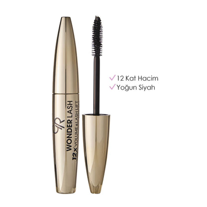 Golden Rose Wonder Lash Mascara 12X Volume &amp; Lash Lift