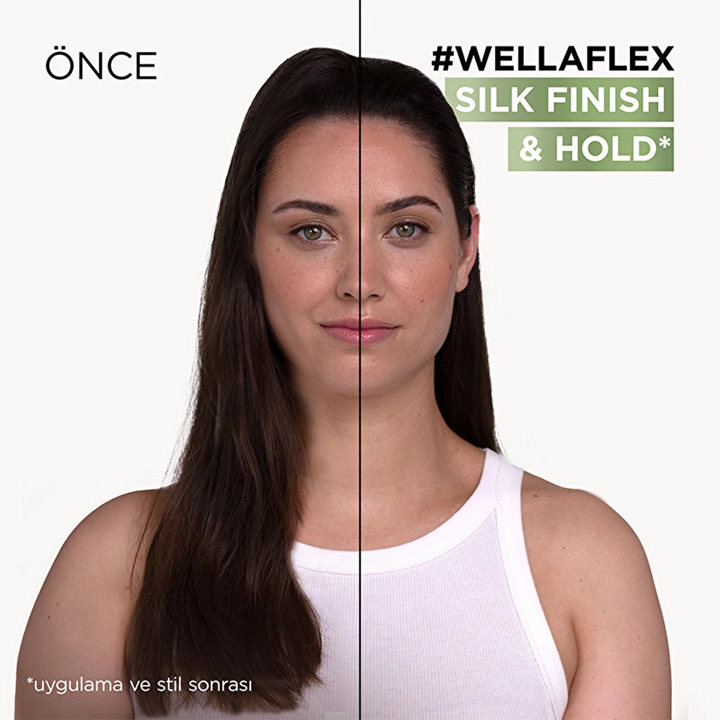 Wella Wellaflex Silk Finish &amp; Hold Hair Mousse Providing Silky Finish and Hold Ultra Strong Hold 200 ml - 5/5 Hold