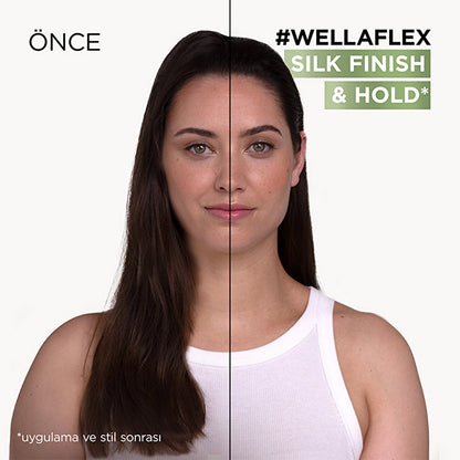 Wella Wellaflex Silk Finish &amp; Hold Hair Mousse Providing Silky Finish and Hold Ultra Strong Hold 200 ml - 5/5 Hold