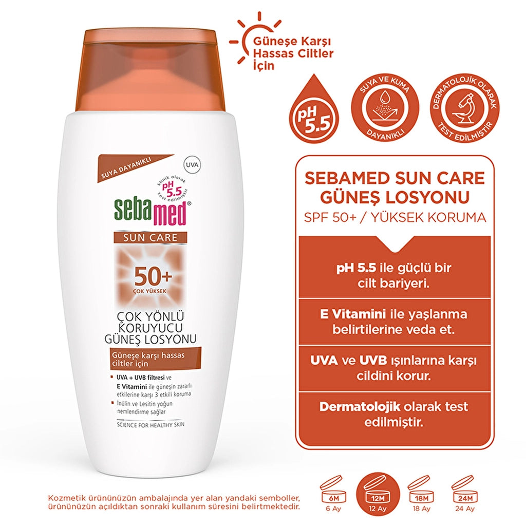 Sebamed Sun Care Waterproof SPF 50+ Versatile Protective Sun Lotion 150 ml