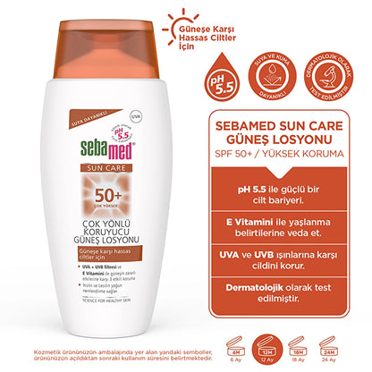 Sebamed Sun Care Waterproof SPF 50+ Versatile Protective Sun Lotion 150 ml