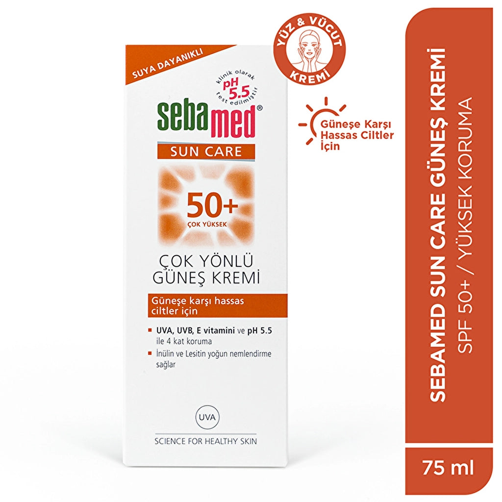 Sebamed Sun Care Waterproof SPF 50+ Versatile Protective Sun Cream 75 ml