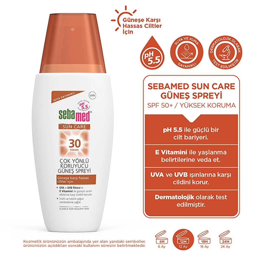 Sebamed Sun Care Waterproof SPF 30 Versatile Protective Sun Spray 150 ml