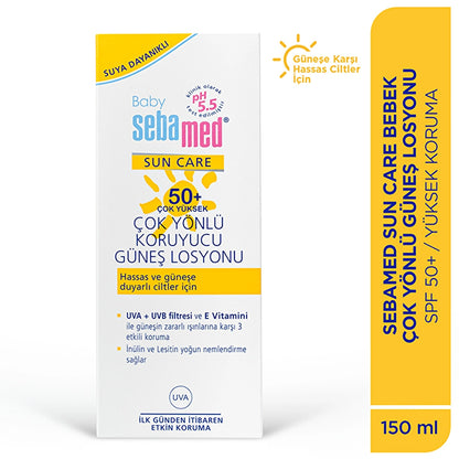Sebamed Baby Sun Care Waterproof SPF 50+ Versatile Protective Baby Sun Lotion 150 ml